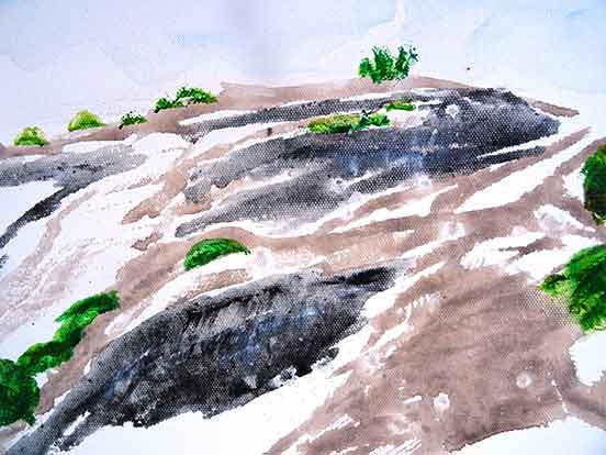 Walter Stach: Calanchi_f, 2025. Detail