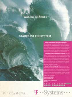 T-Systems-Werbung, profil, 3. September 2001