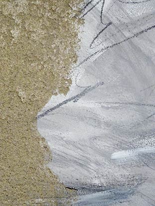 Walter Stach: Großes Selbstporträt. Undatiert (um 1985). Detail