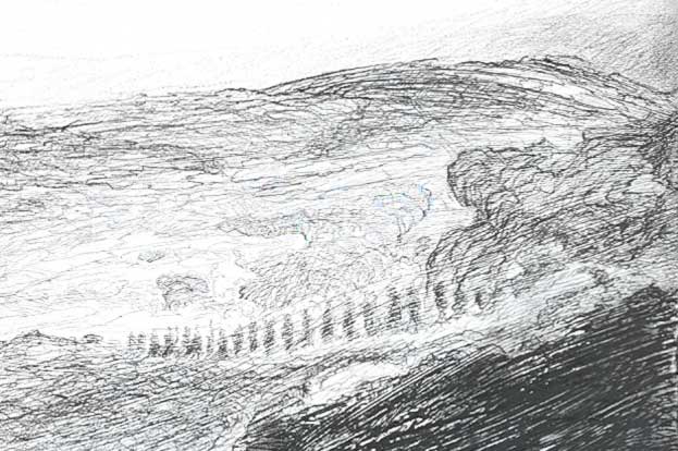 Landschaft ohne Namen / paesaggio senza nome, Ausschnitt