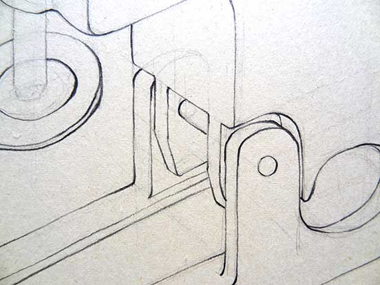 Walter Stach, Naturstudie, um 1962. Detail