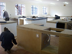 public viewing - public painting – Bilderübergabe in Masibambane / im Masibambane College, 2008