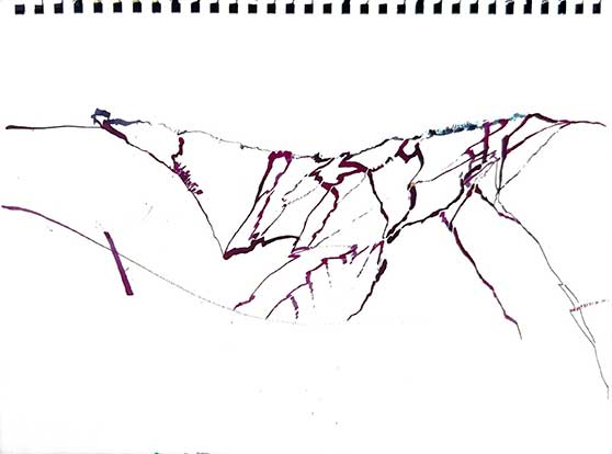 Walter Stach: Calanchi_e, 2025. Detail