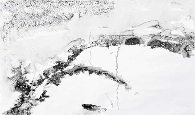 Walter Stach: Calanchi II, 2024. Detail