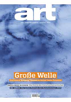 art. DAS KUNSTMAGAZIN. Cover August 2025