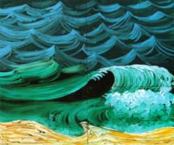 David Hockney, Eine größere Welle. 1989