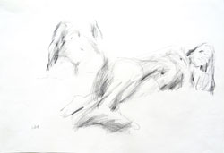 Walter Stach: Study on "Lotte". 1969