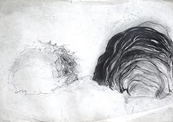 Walter Stach: Study on
"The Symplegades". Around 1985