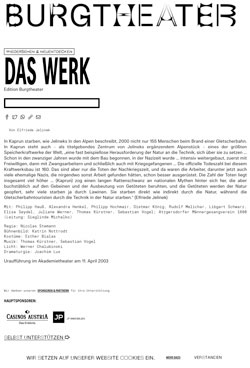 Burgtheater – Programmankündigung, Spielplan 2020/2021